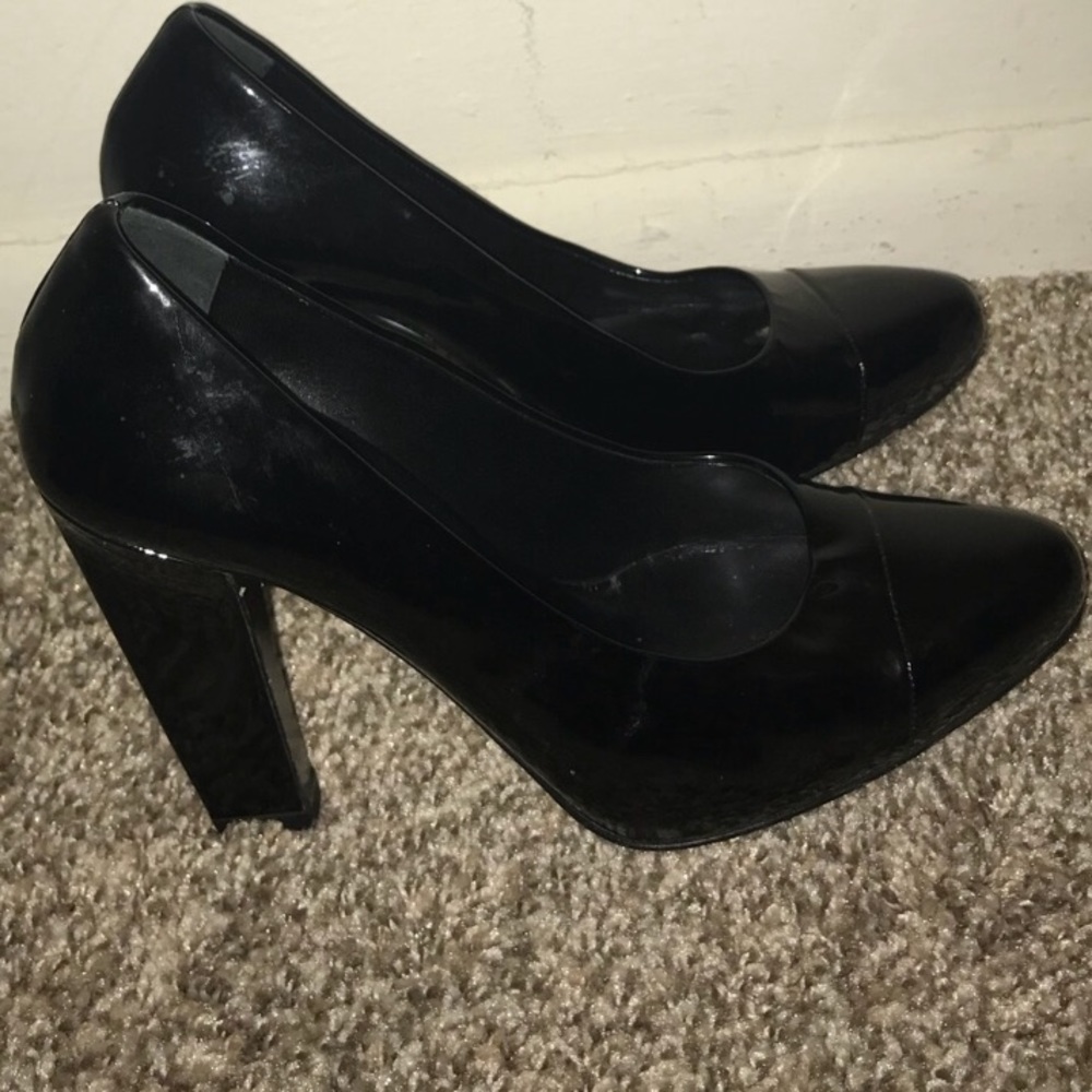 Prada Black Pattern Pumps Size 36.5 - Picture 7 of 8